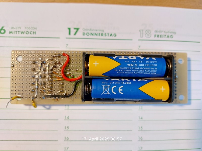 Thermometer Lötseite